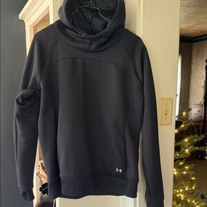 Under Armour Black Hooded Performance Sweatshirt
